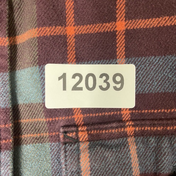 The North Face Shirt Men Small Red Blue Plaid Long Sleeve Button Up Hiking Adult - Picture 11 of 11